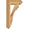 Ekena Millwork Merced Arts and Crafts Rough Sawn Bracket w/ Offset Brace, Western Red Cedar, 6"W x 16"D x 28"H BKT0604X16X28MRC03RWR - alternate 2